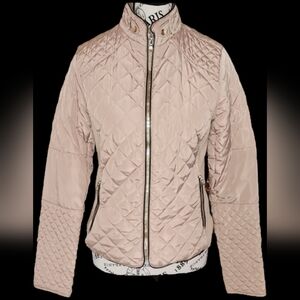 Ci Sono Quilted Beige Puffer Jacket Size Small